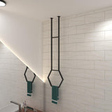 Hexagonal Ceiling Towel Rack from VITAHOME DESIGN LLC