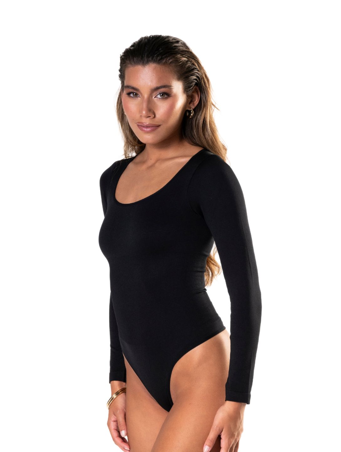 Long Sleeve Thong Bodysuit from HeyShape