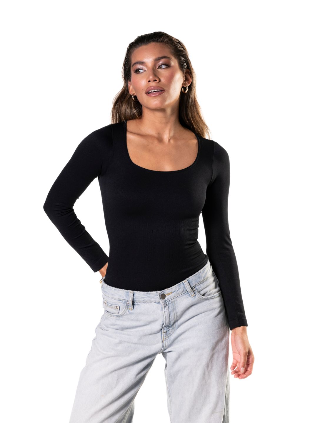 Long Sleeve Thong Bodysuit from HeyShape