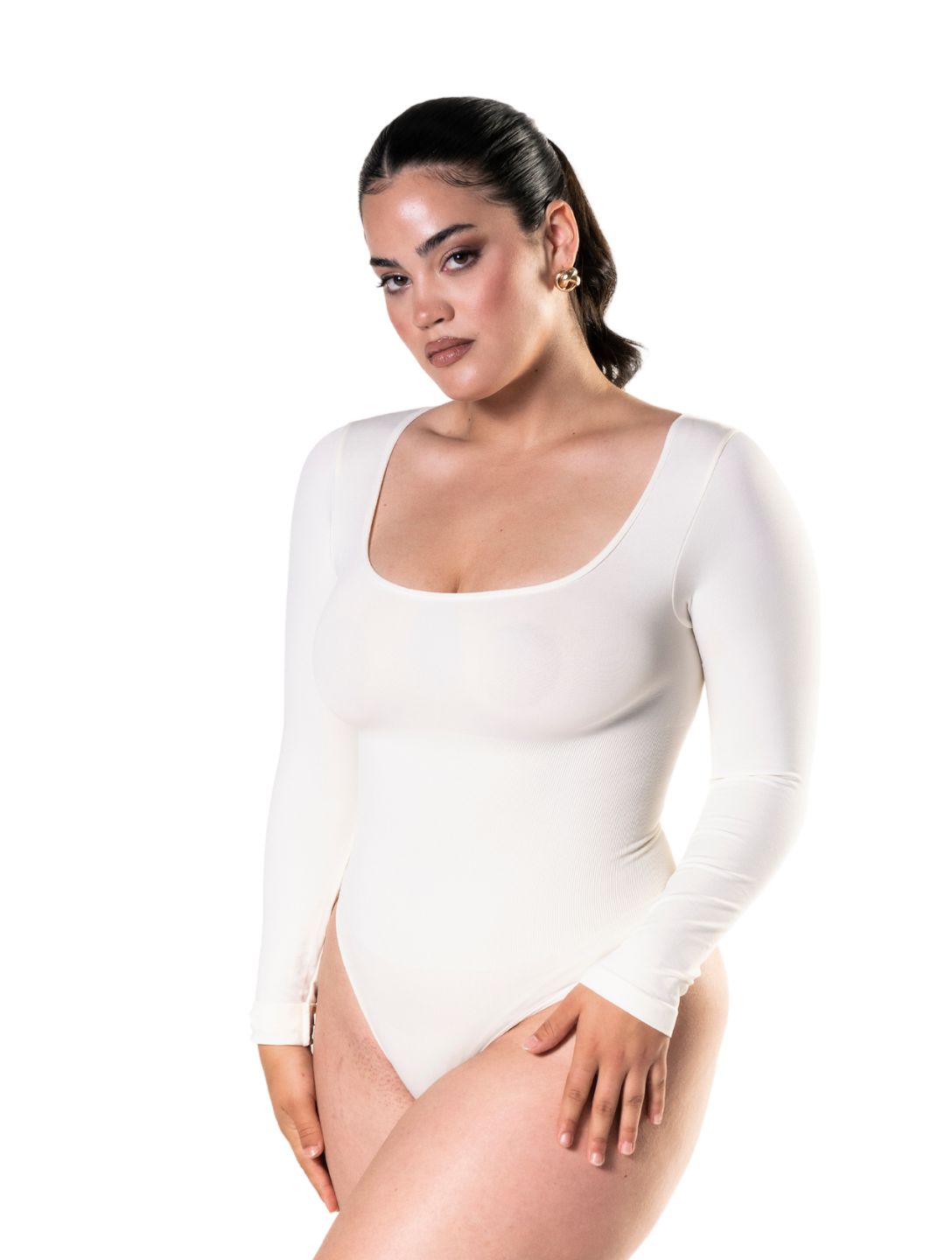 Long Sleeve Thong Bodysuit from HeyShape