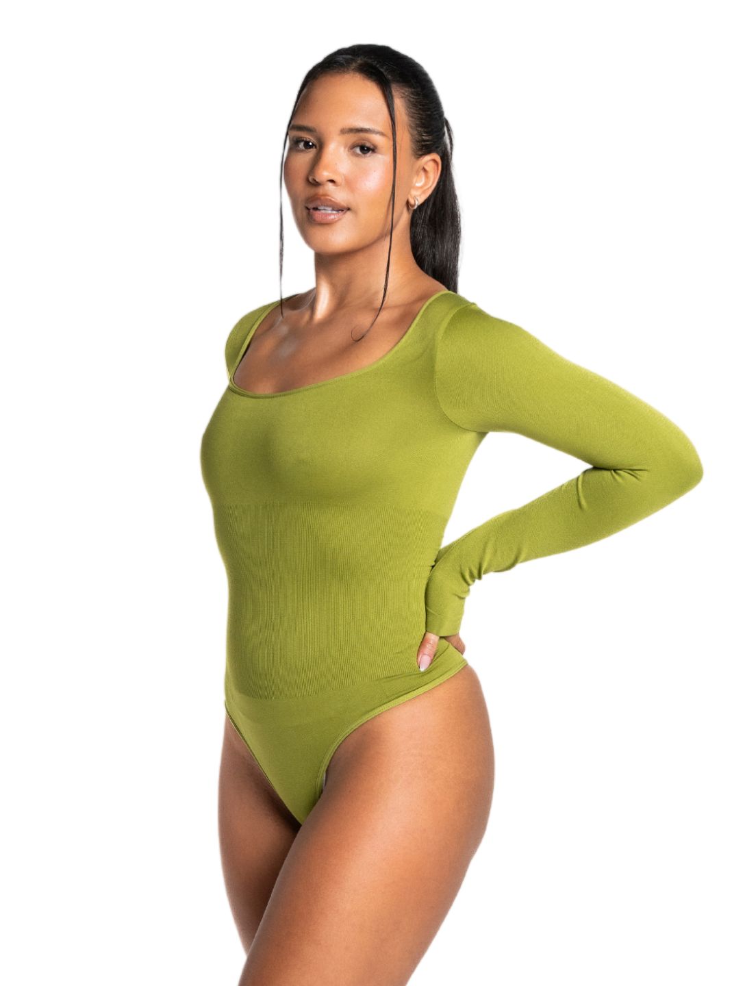 Long Sleeve Thong Bodysuit from HeyShape
