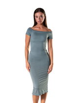 Off-Shoulder Shapewear Split Dress from HeyShape