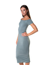 Off-Shoulder Shapewear Split Dress from HeyShape