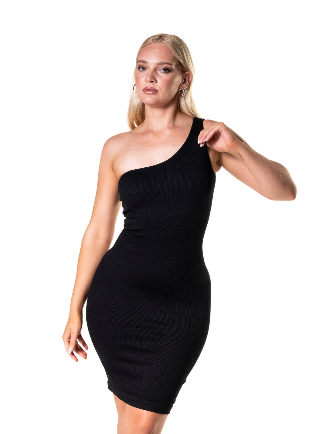 One Shoulder Shapewear Mini Dress from HeyShape