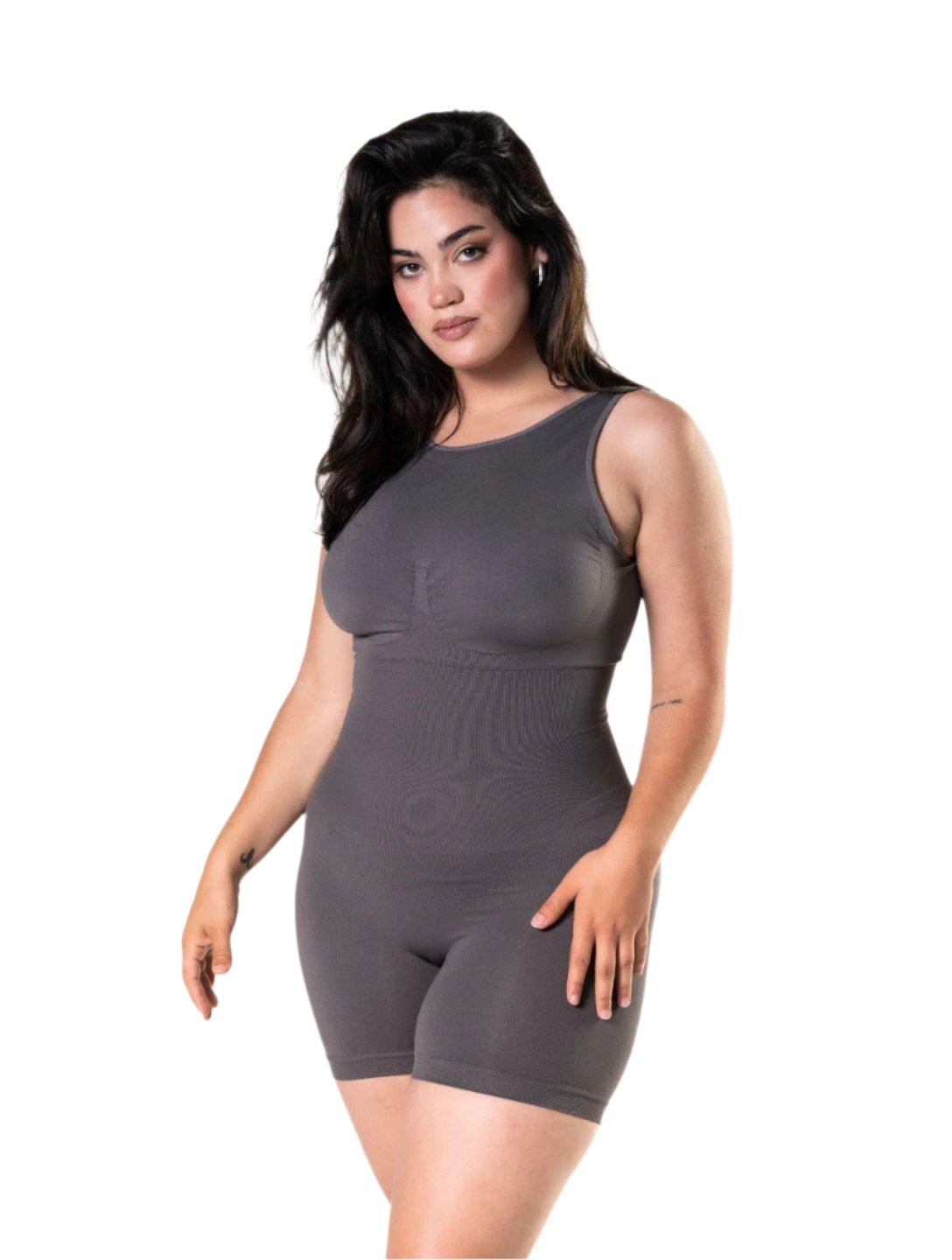 Round Neck Low Back Bodysuit from HeyShape