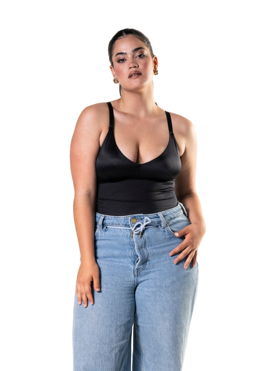Satin Snatched Thong Bodysuit from HeyShape