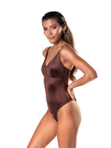 Satin Snatched Thong Bodysuit from HeyShape