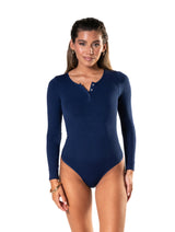 Seamless Long Sleeve Thong Bodysuit from HeyShape