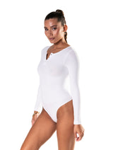 Seamless Long Sleeve Thong Bodysuit from HeyShape