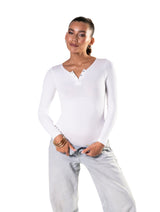 Seamless Long Sleeve Thong Bodysuit from HeyShape
