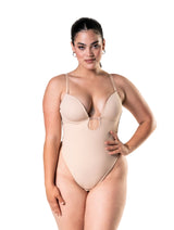 Plunge Shapewear Thong Bodysuit from HeyShape