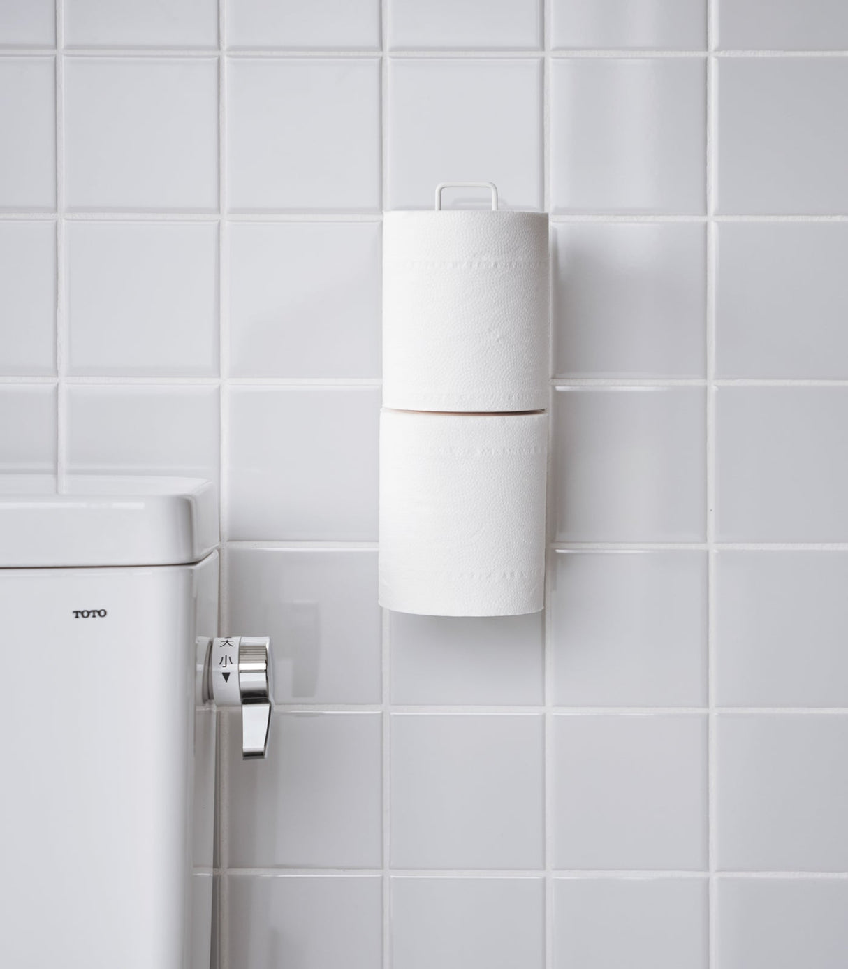Traceless Adhesive Toilet Paper Holder - Steel from Yamazaki Home