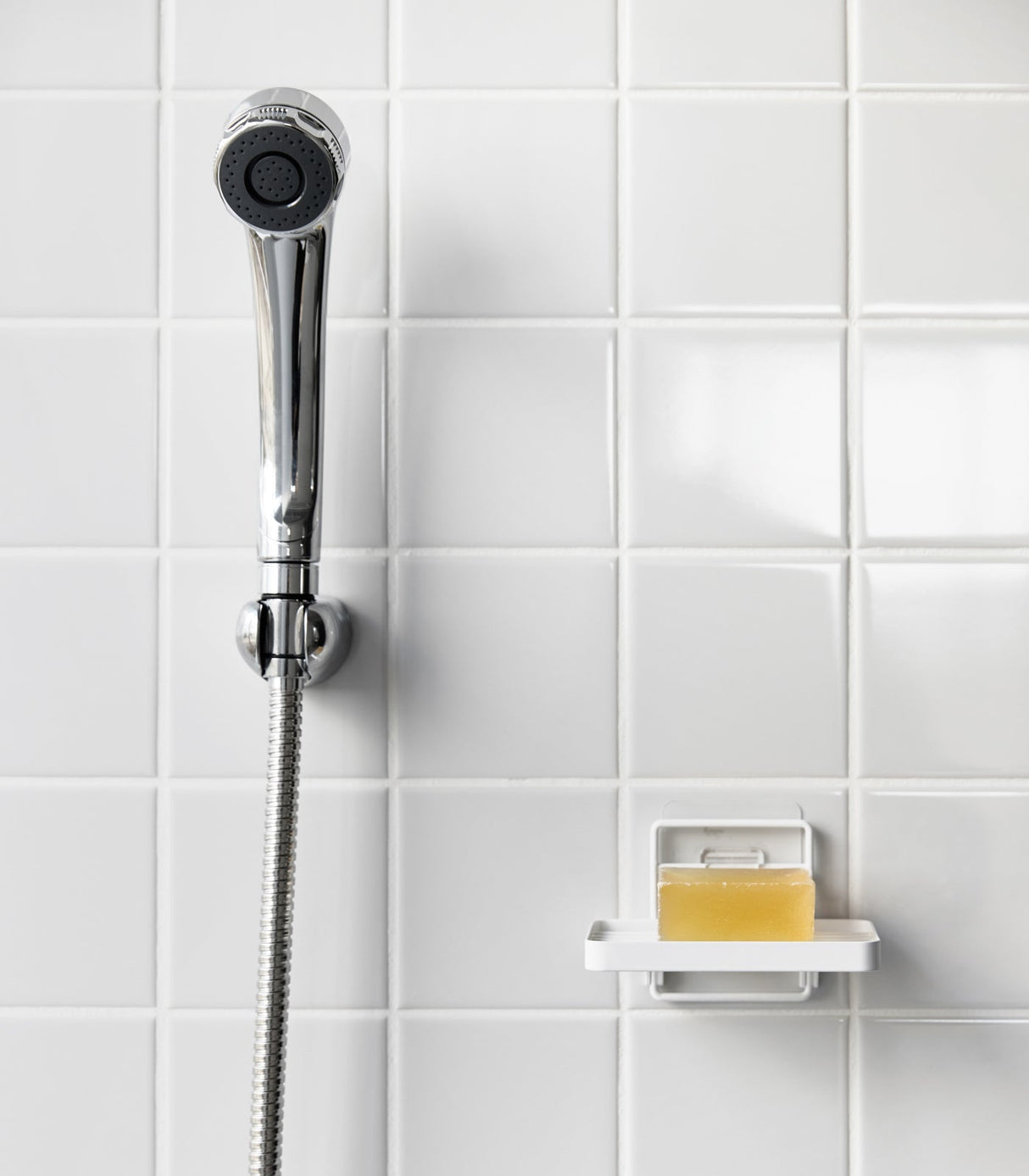 Traceless Adhesive Soap Tray - Steel from Yamazaki Home