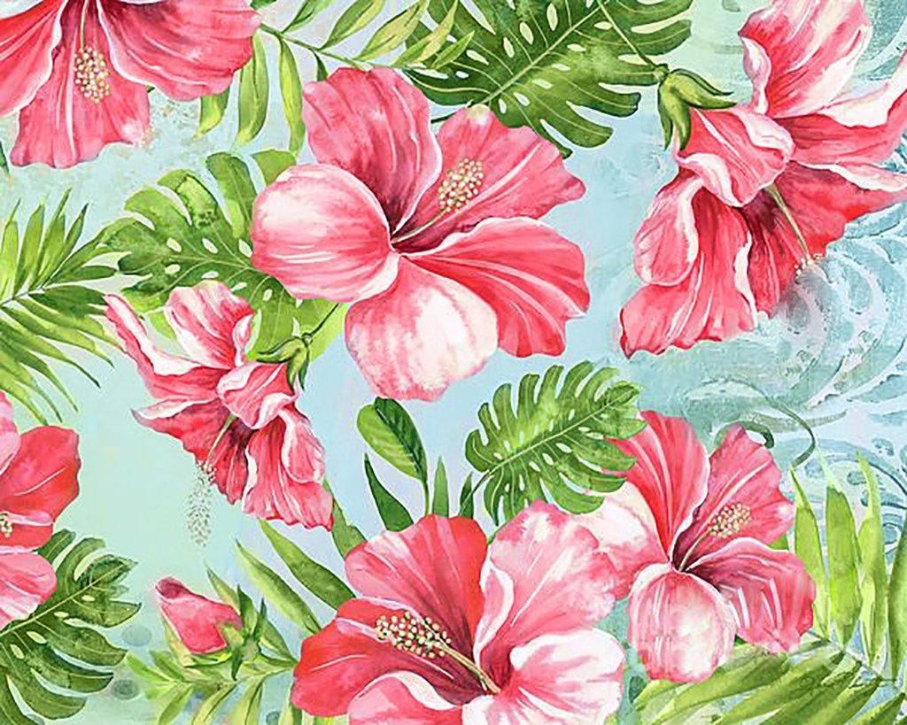 Hibicus Paradise CS2575 19.7 x 15.8 inches Crafting Spark Diamond Painting Kit from Wizardi