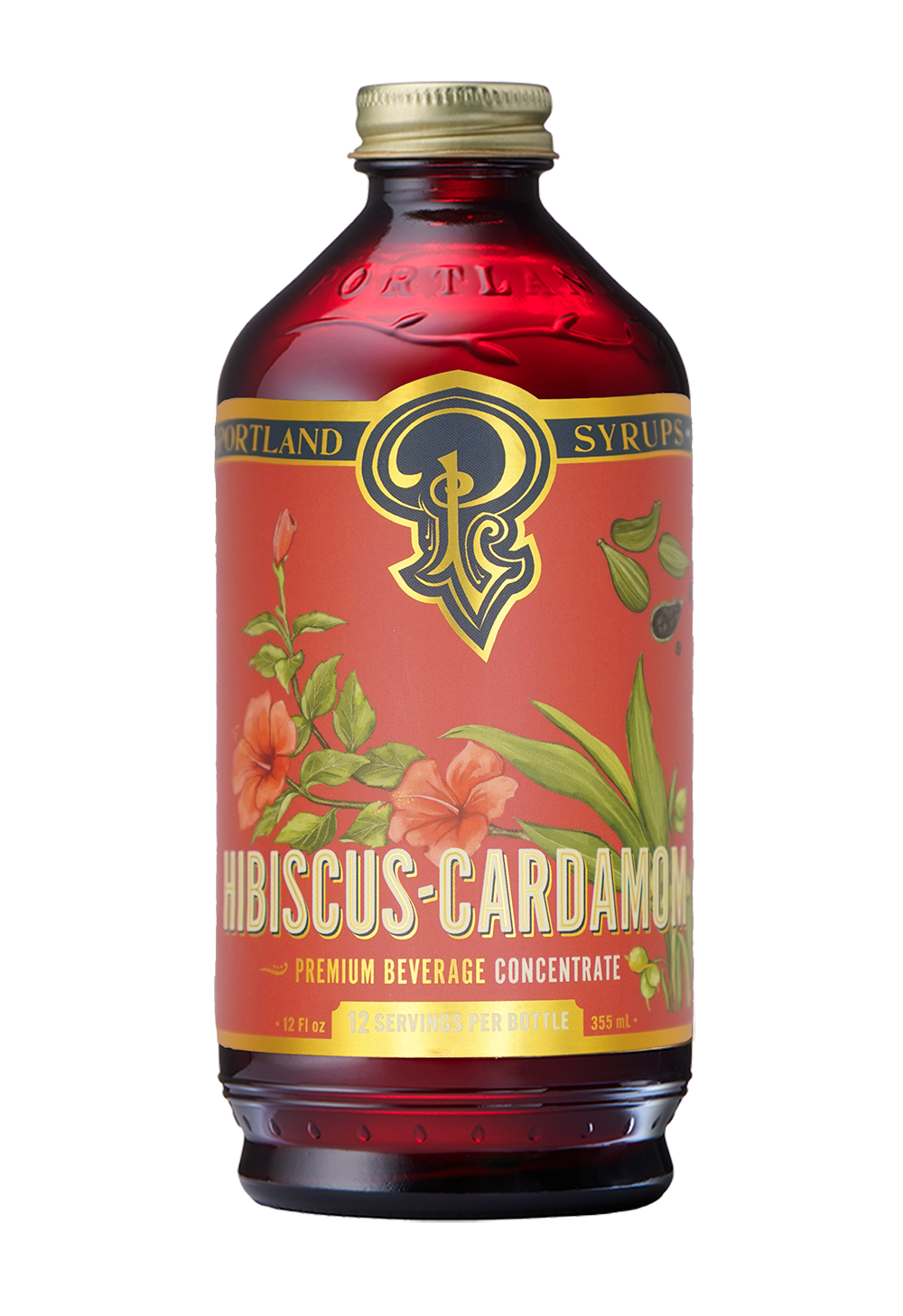 Hibiscus Cardamom Syrup from Portland Syrups