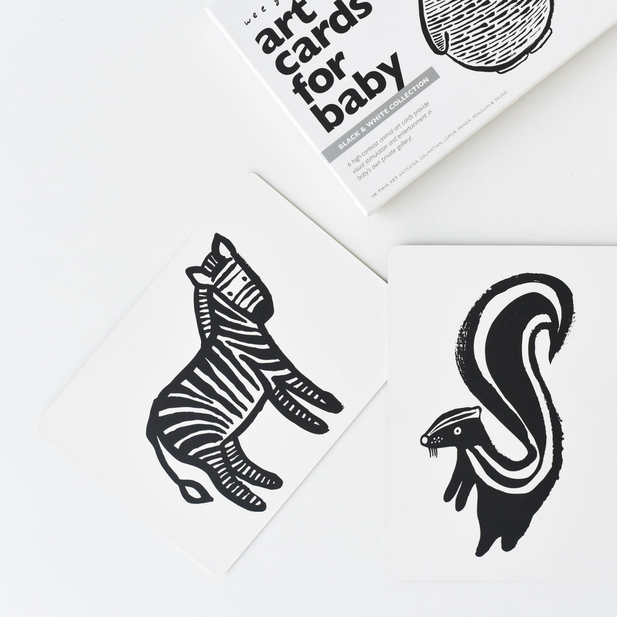 Art Cards for Baby - Black and White Collection From Wee Gallery