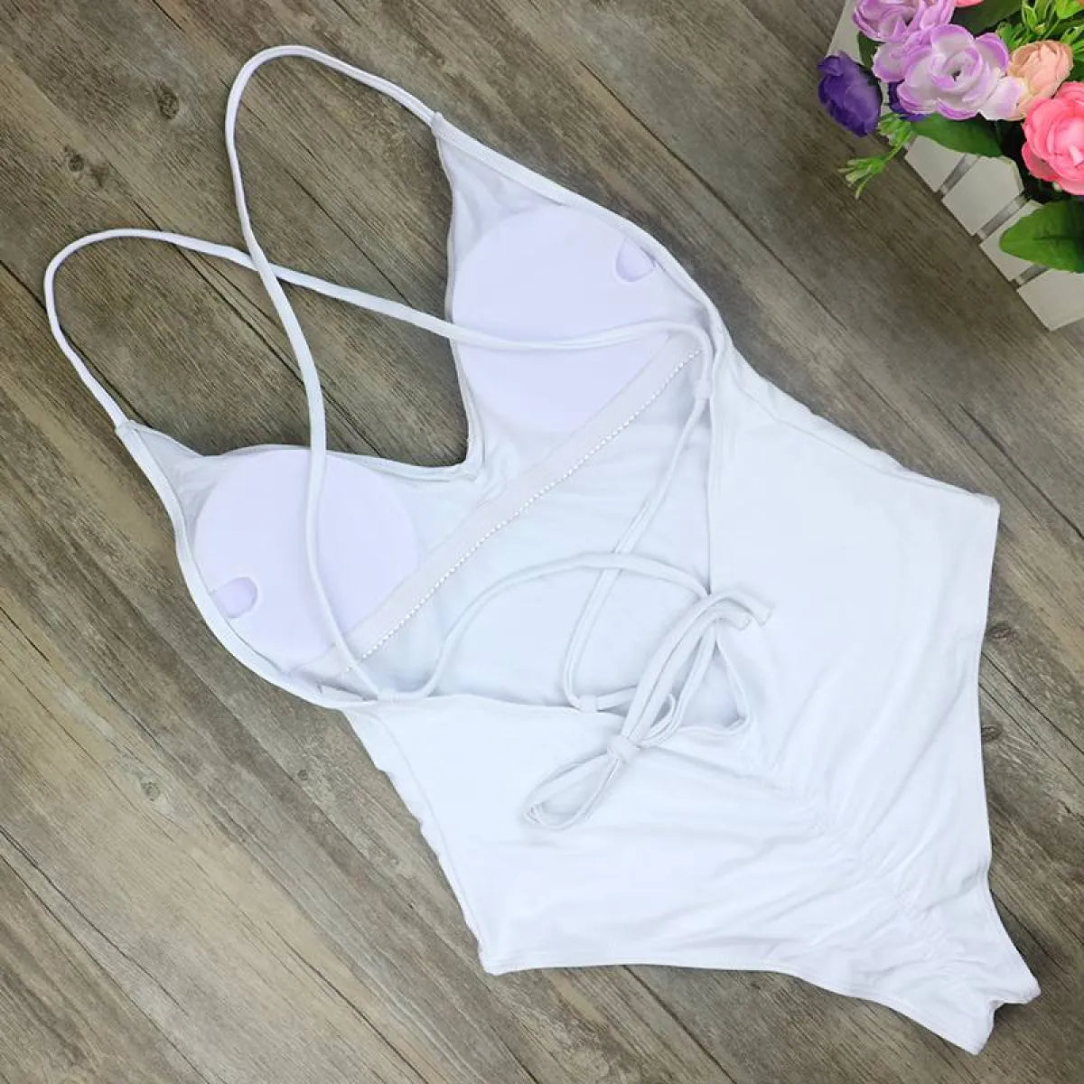 High Cut Backless Swimsuit from Kawaii Stop