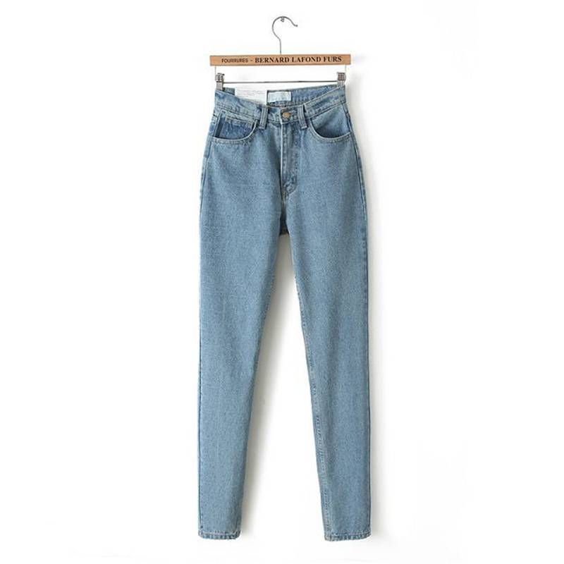 Classic Women High Waist Denim Jeans From Kawaii Stop