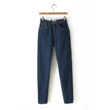 Classic Women High Waist Denim Jeans From Kawaii Stop