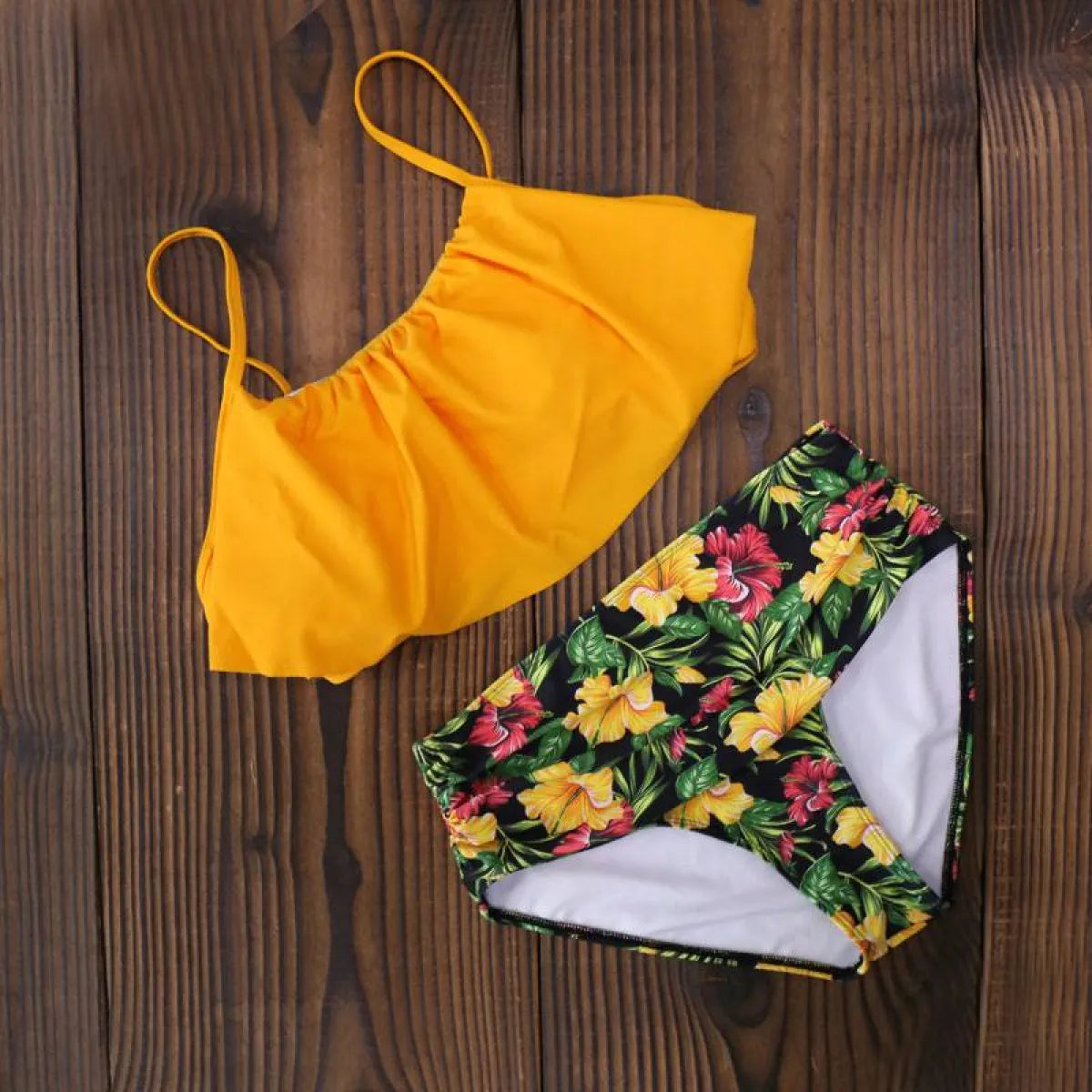 High Waist Halter Bikini Set from Kawaii Stop
