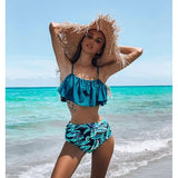 High Waist Halter Bikini Set from Kawaii Stop