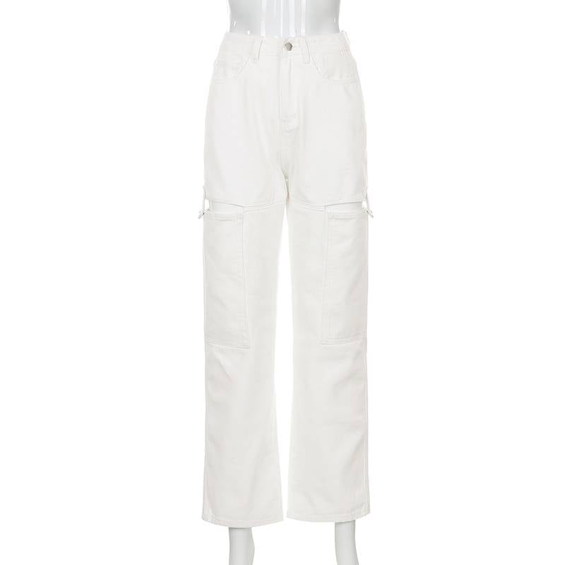 Street Fashion Casual High Waist Jeans From Kawaii Stop