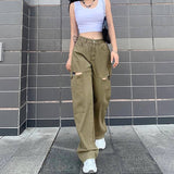 Street Fashion Casual High Waist Jeans From Kawaii Stop