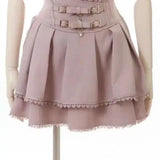 High Waist Lolita Mini Skirt – Sweet Lace & Bow Details from Kawaii Stop