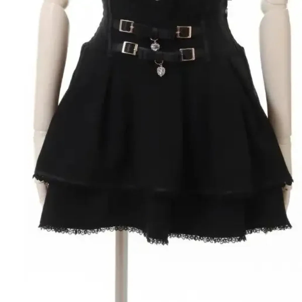 High Waist Lolita Mini Skirt – Sweet Lace & Bow Details from Kawaii Stop
