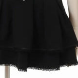 High Waist Lolita Mini Skirt – Sweet Lace & Bow Details from Kawaii Stop