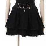 High Waist Lolita Mini Skirt – Sweet Lace & Bow Details from Kawaii Stop