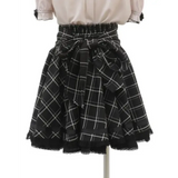 High Waist Lolita Skirt – Lace Trim & Bow Detail from Kawaii Stop