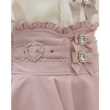 High Waist Lolita Skirt – Lace Trim & Bow Detail from Kawaii Stop