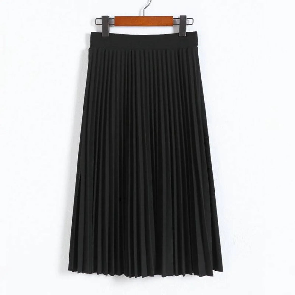 High Waist Pleated Length Elastic Skirt from Kawaii Stop
