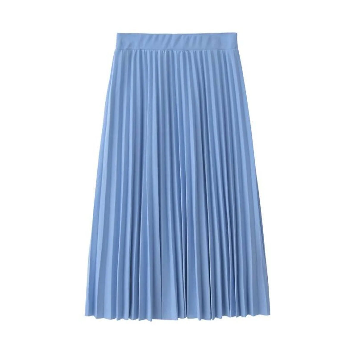High Waist Pleated Length Elastic Skirt from Kawaii Stop