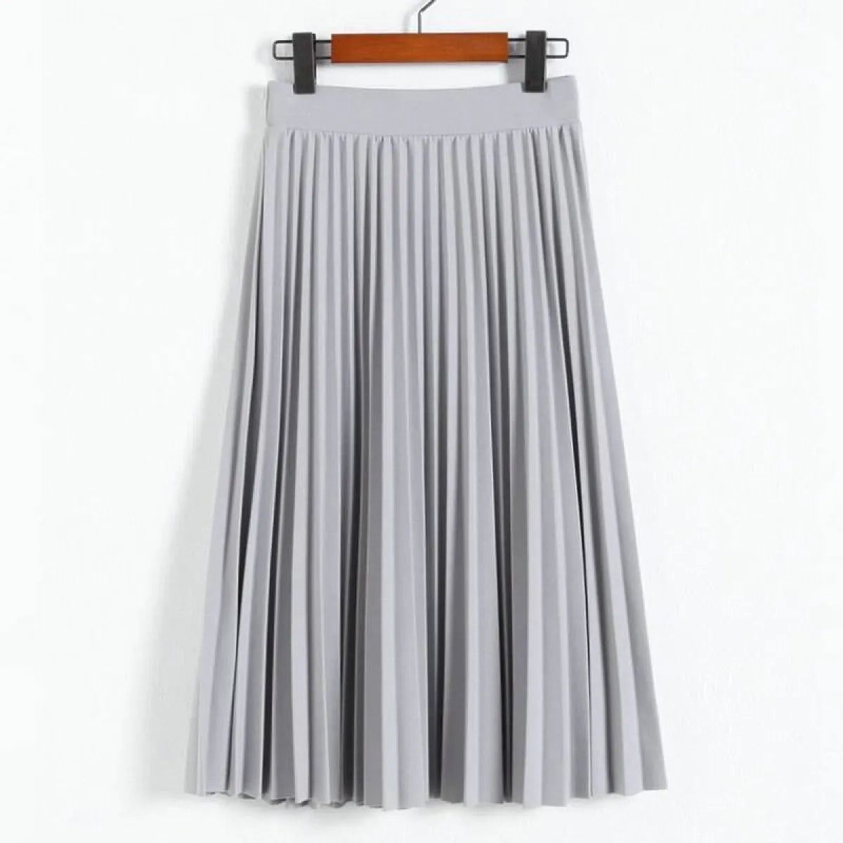 High Waist Pleated Length Elastic Skirt from Kawaii Stop