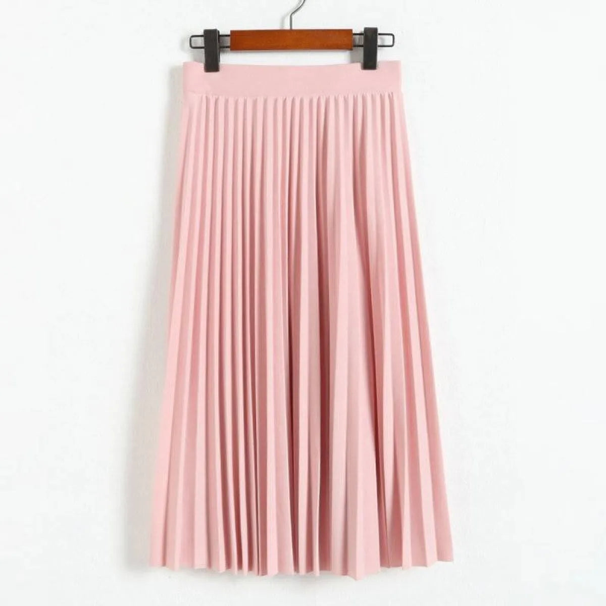 High Waist Pleated Length Elastic Skirt from Kawaii Stop