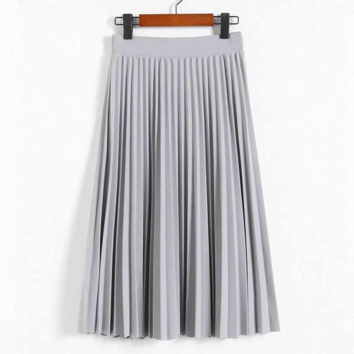 High Waist Pleated Length Elastic Skirt from Kawaii Stop