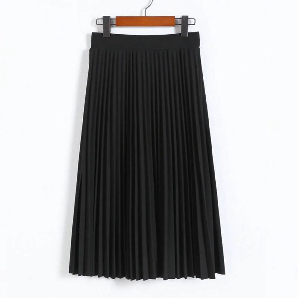 High Waist Pleated Length Elastic Skirt from Kawaii Stop