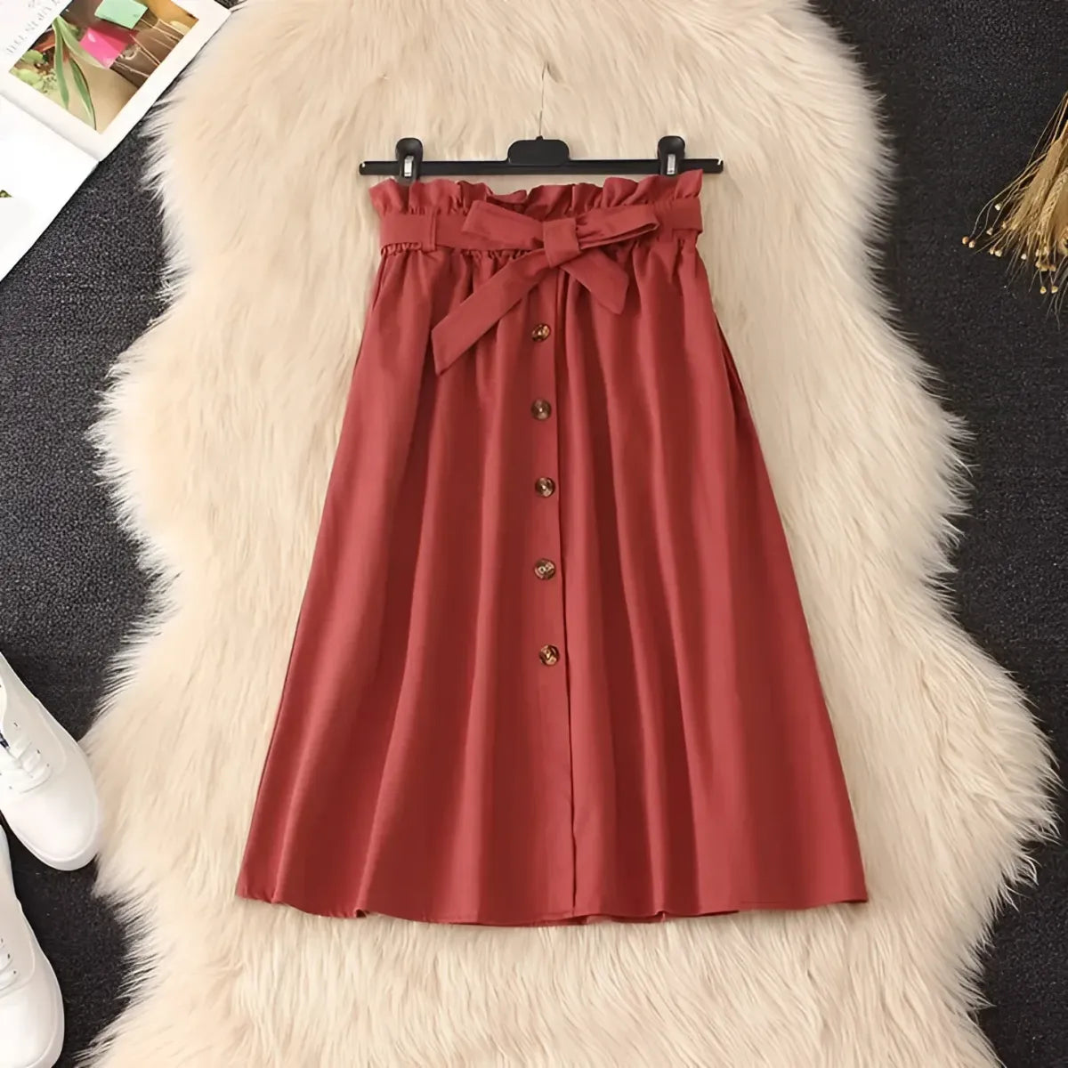 Elegant High Waist Pleated Skirts from Kawaii Stop