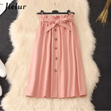 Elegant High Waist Pleated Skirts from Kawaii Stop
