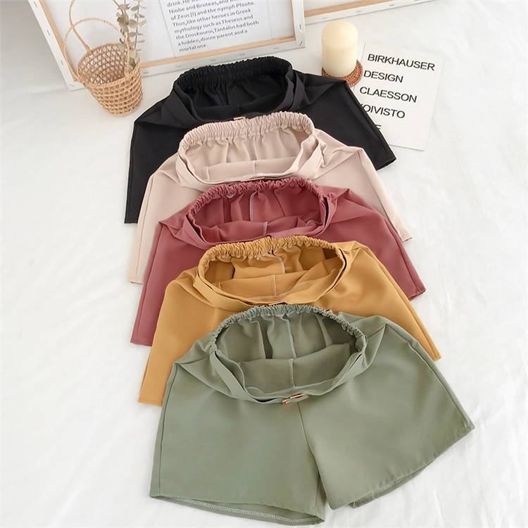 Solid High Waist Shorts From Kawaii Stop