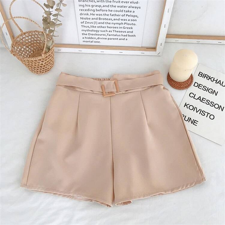 Solid High Waist Shorts From Kawaii Stop