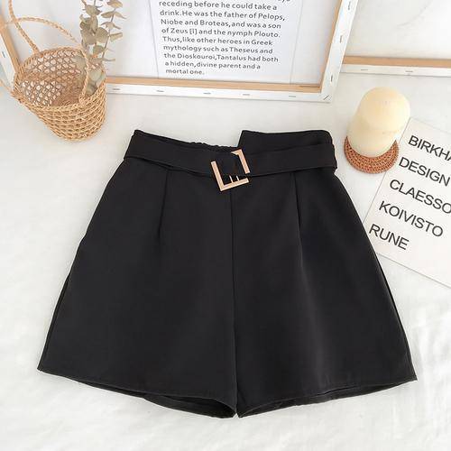 Solid High Waist Shorts From Kawaii Stop