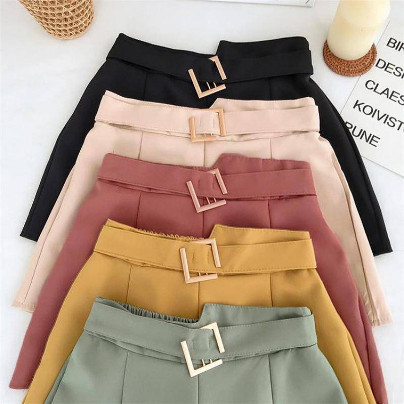 Solid High Waist Shorts From Kawaii Stop
