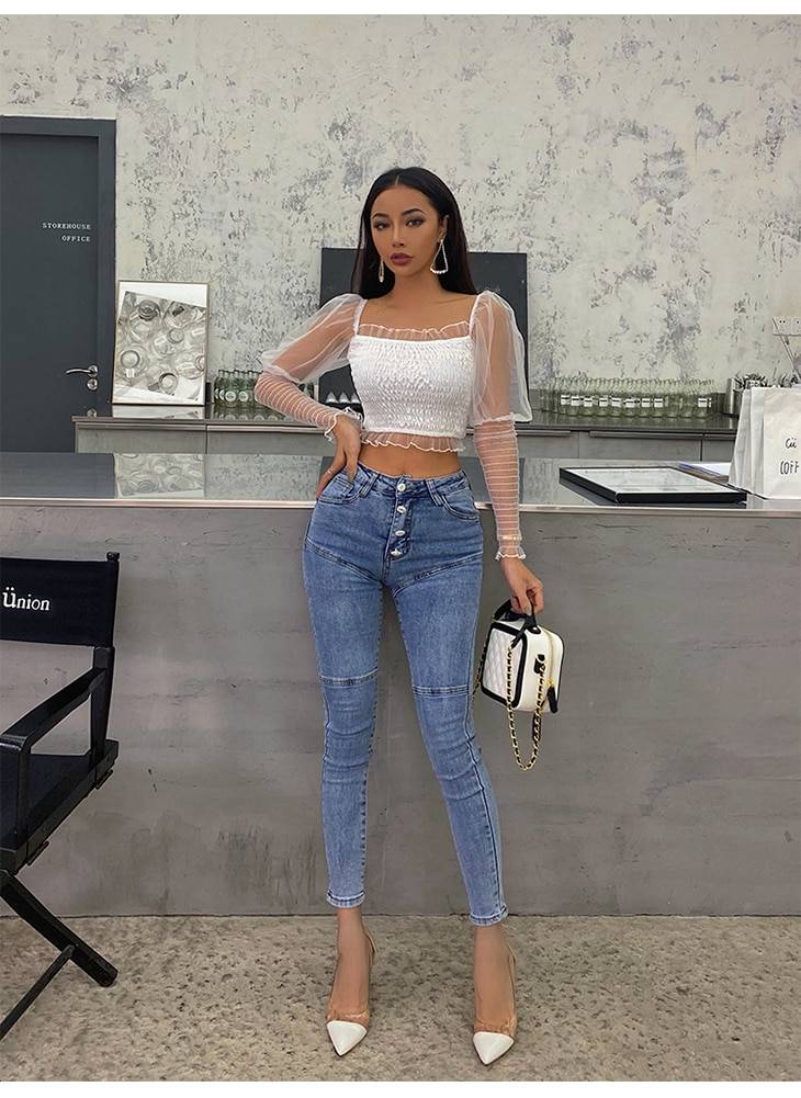 Women's High Waist Skinny Jeans From Kawaii Stop
