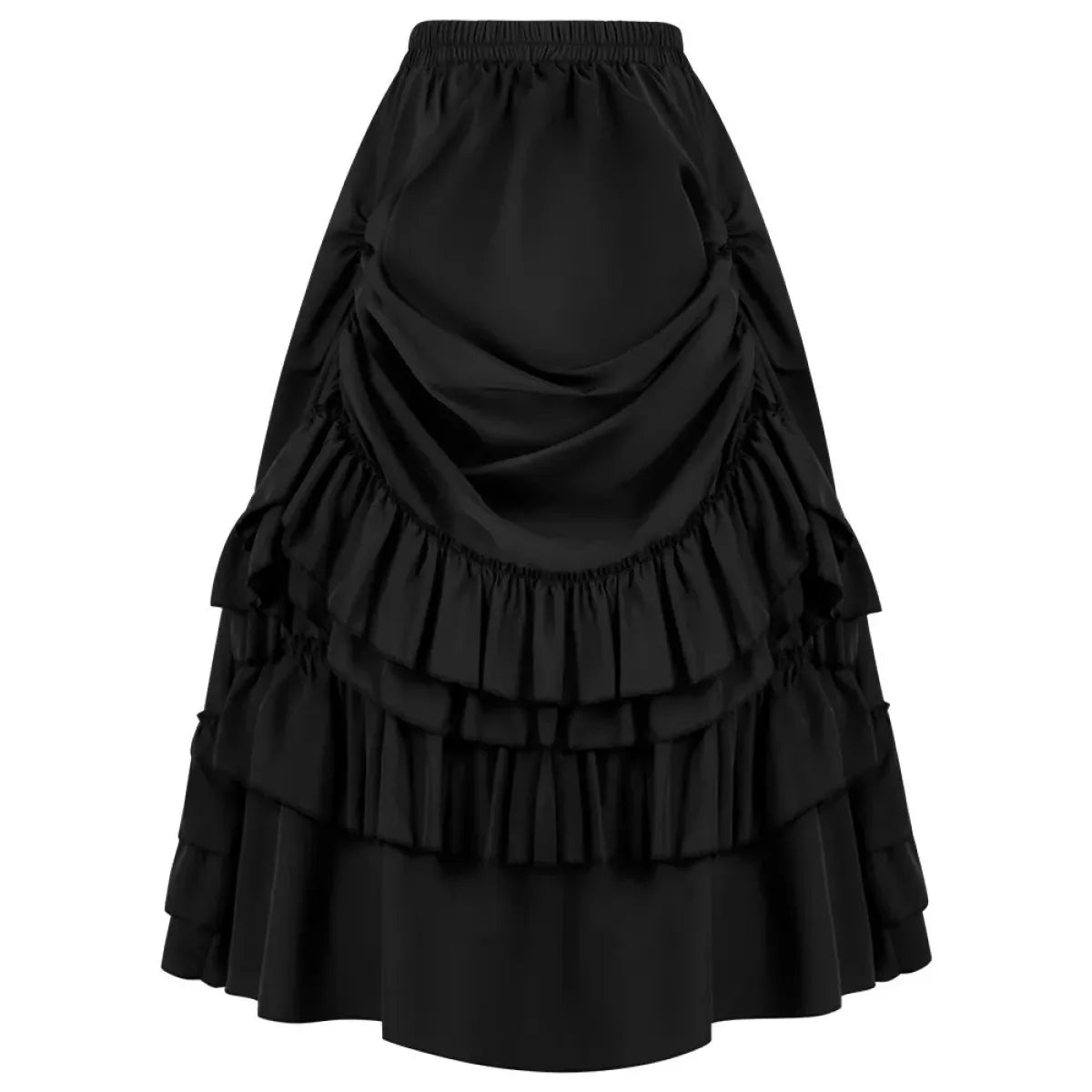 High Waist Victorian Ruffled Skirt – Gothic  from Kawaii Stop