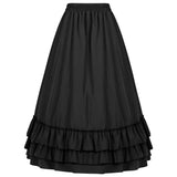 High Waist Victorian Ruffled Skirt – Gothic  from Kawaii Stop