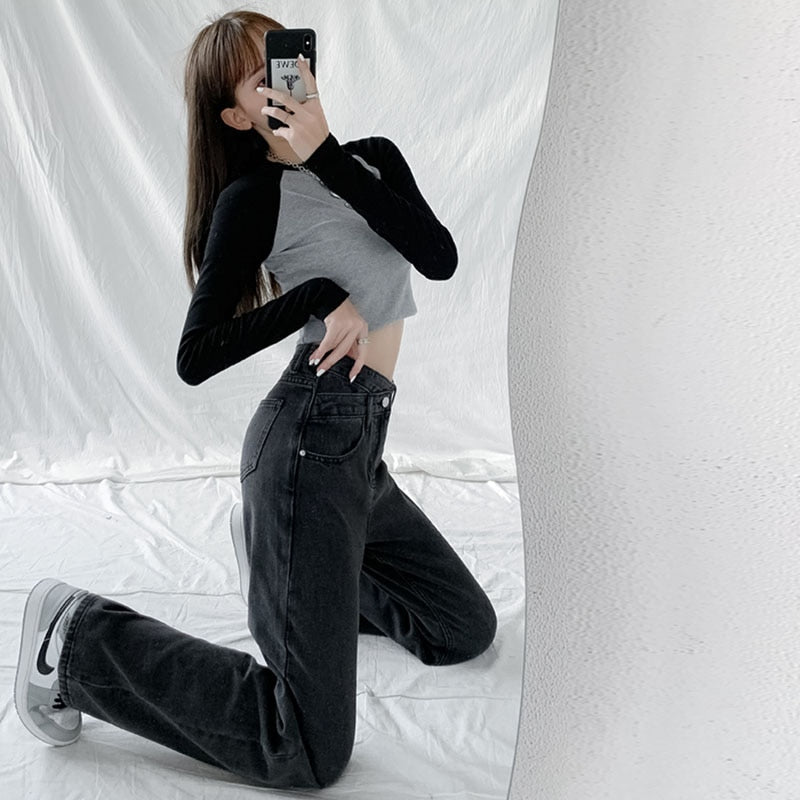 High Waist Wide Leg Jeans From Kawaii Stop