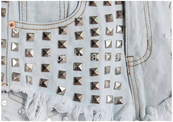 Ripped Denim High Waisted Shorts From Kawaii Stop